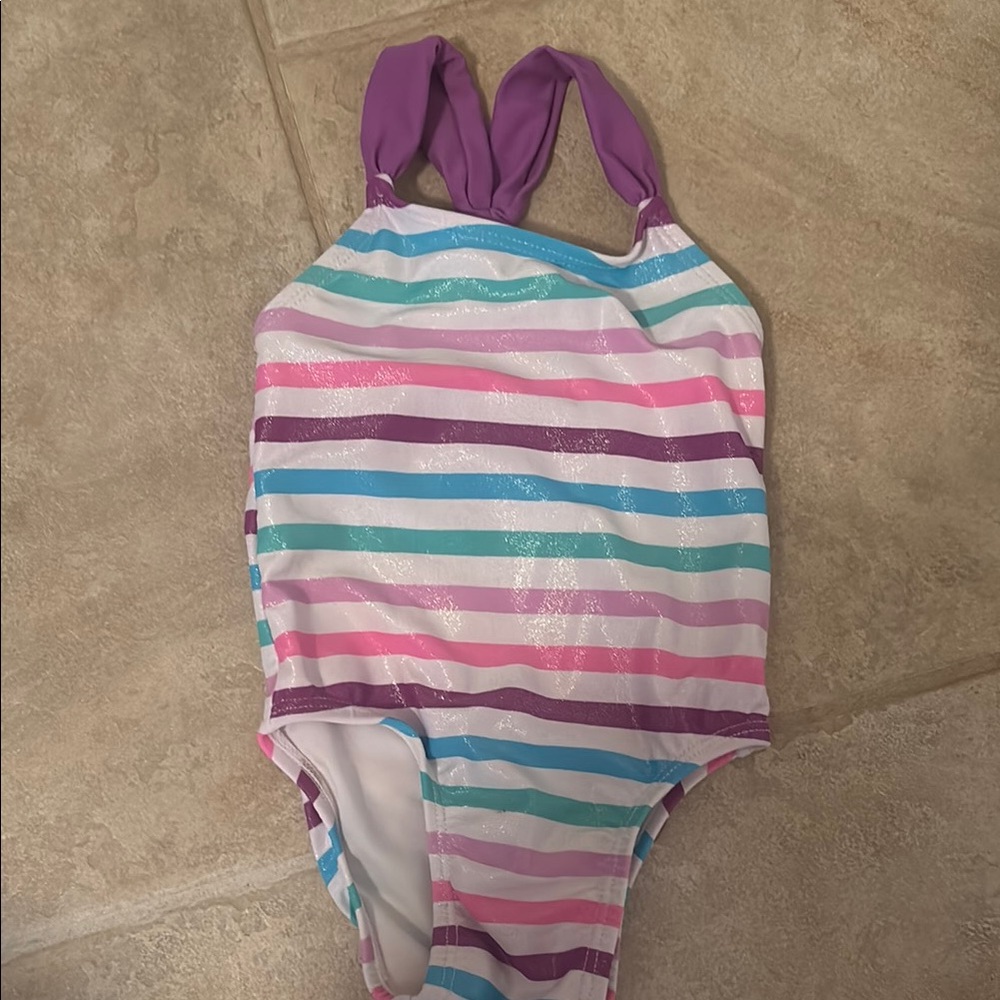 Circo Striped Kids 9 month One Piece - Purple, Pink, Blue, White